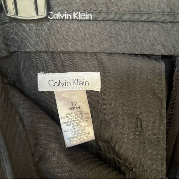 Calvin Klein black suit pants, size 12 regular - Picture 6 of 7